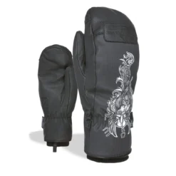 LEVEL JOKER MITT Black-white | Ски / Сноуборд ръкавици