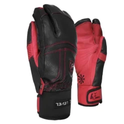 LEVEL OFF PISTE LEATHER TRIGGER Red | Ски / Сноуборд ръкавици