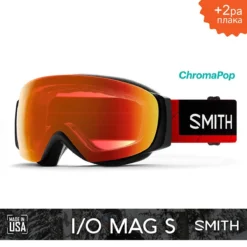 SMITH IO MAG S AC Smatte X North Face | S2 CHROMAPOP Everyday Red Mirror