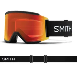 SMITH SQUAD XL Black | S2 CHROMAPOP Everyday Red Mirror | ски & сноуборд маска