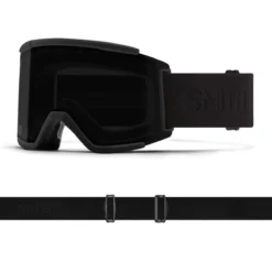 SMITH SQUAD XL Blackout 2021 | S3 CHROMAPOP Sun Black Mirror | ски & сноуборд маска